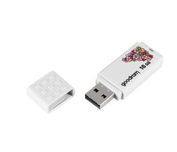 GOODRAM 16GB UME2 odczyt 20MB/s USB 2.0 spring white - 1123106 - zdjęcie 3